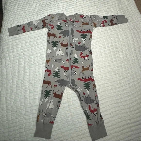 Hanna Andersson (18-24 Months) Night Night Sleeper- Organic Cotton, Printed Grey - Picture 2 of 6
